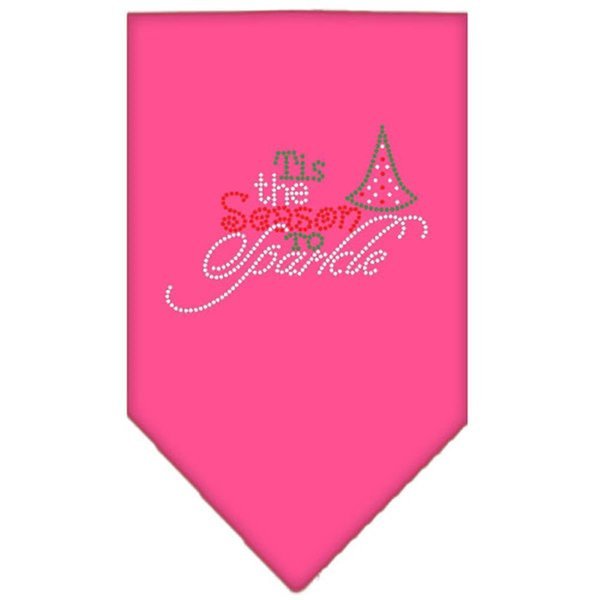 Tis the Season to Sparkle Rhinestone BandanaBright Pink Large, Mirage Pet Products, Mfr#: 67-101 LGBPK